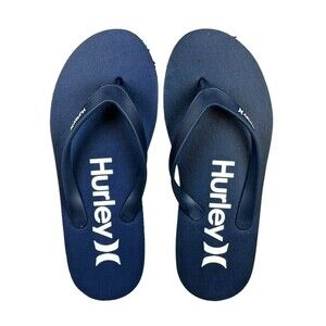 Hurley Men's Flip-Flop Sandals  NWT  Navy Blue  Size US 10